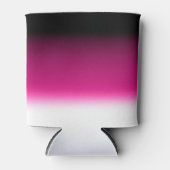 Gradiënt wit roze bordeauxrood blikjeskoeler (Voorkant)
