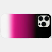 Gradiënt wit roze bordeauxrood Case-Mate iPhone case (Achterkant (horizontaal))