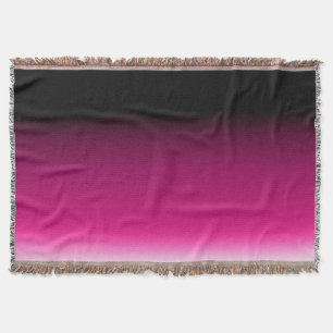 Gradiënt wit roze bordeauxrood deken