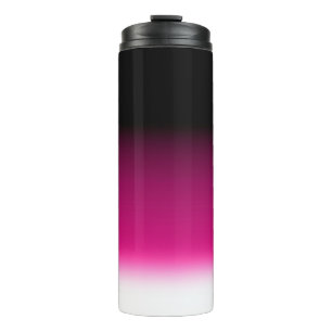 Gradiënt wit roze bordeauxrood thermosbeker