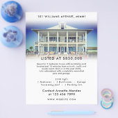 Gradiënt witte elegante professionele realiteit flyer (Enkel)