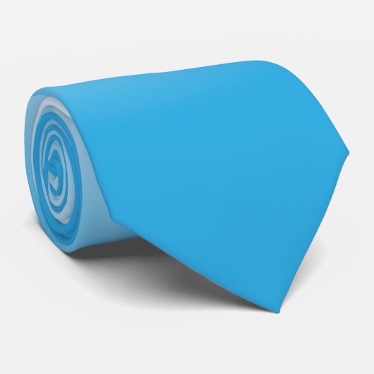 Gradiënt Witte Lichte Blauwe Stropdas (Opgerold)