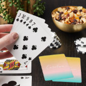 Gradiënt zomerdeeg | Persoonlijke scriptnaam Pokerkaarten (Insitu)