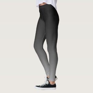 Gradiënt zwart grijs leggings