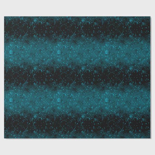 Gradiënt zwarte marineblauwe confetti glitter shys cadeaupapier (Vlak)