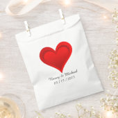 Gradiënten RED LOVE HEART + jouw tekst & ideeën Bedankzakje (Geknipt)