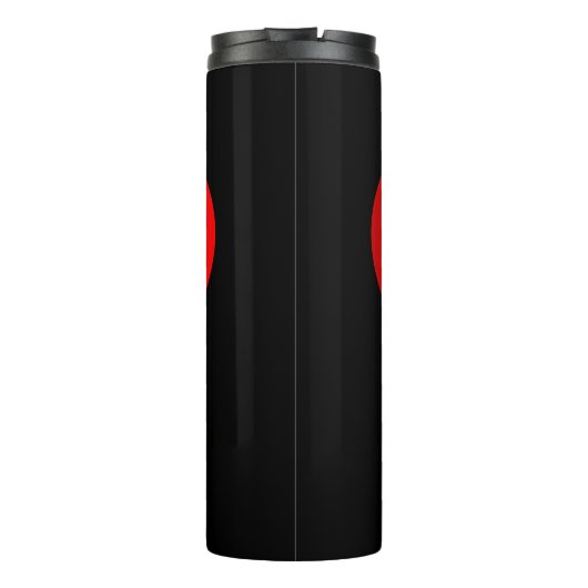 Gradiënten RED LOVE HEART + uw ruggen. en ideeën Thermosbeker (Achterkant)