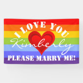 Gradiënten RED LOVE HEART + uw ruggengraat. en ide Spandoek (Horizontaal)