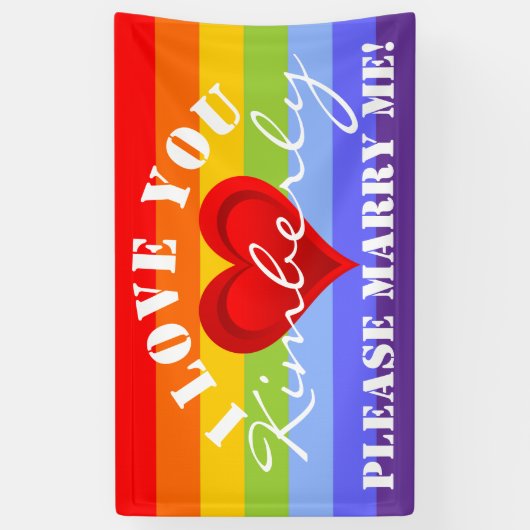 Gradiënten RED LOVE HEART + uw ruggengraat. en ide Spandoek (Verticaal)