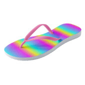 GRADIËNTMOTIF VAN DE RAINBOUMVLAGKLEUREN TEENSLIPPERS (Schuin)
