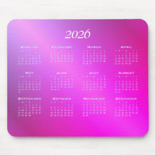 Gradiëntroze blauwe omberkalender muismat
