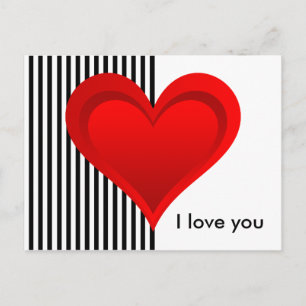 Gradients RODE LIEFDE HART + je achtergrond & idee Briefkaart