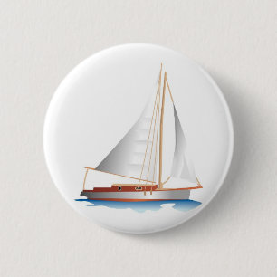 Gradiëntstijl Zeailboot Ronde Button 5,7 Cm