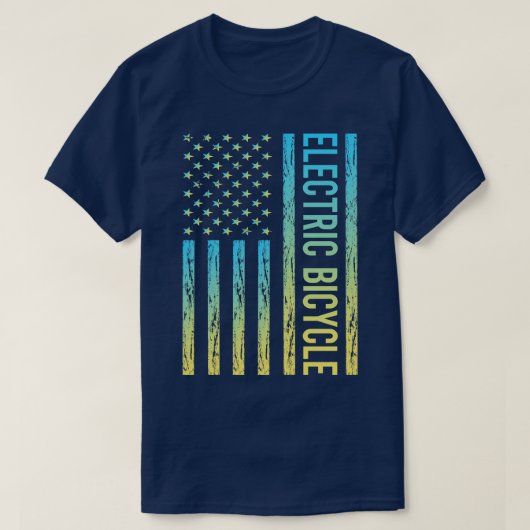 Gradiëntvlag 02 Elektrische Fiets E Fiets Ebike T-shirt (Design voorkant)