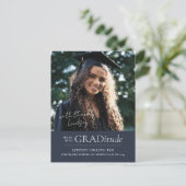 GRADitude Photo Graduation Faire-part Carte postal (Debout devant)