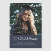 GRADitude Photo Magnet Graduation Faire-part (Devant)