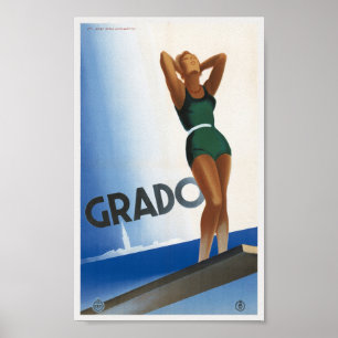 Grado Italië Vintage Poster 1933