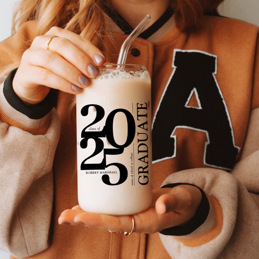 Graduate 2025 Trendy Black Graduation