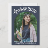 Graduate 2026 Party Invitation  Kaart (Voorkant)