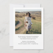 Graduate 2026 Photos Faire-part de graduation (Dos)