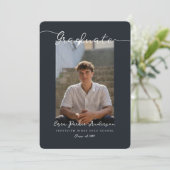 Graduate Announcement and Invitation with Photos (Debout devant)