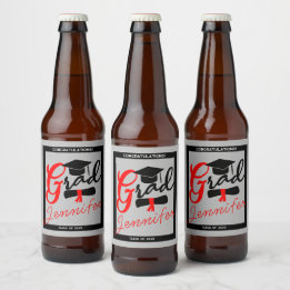 Graduate Bierfles Etiket - Proost Op Je Succes