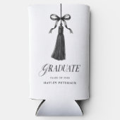 Graduate Black Bow Tassel Graduation Gift  (Voorkant)