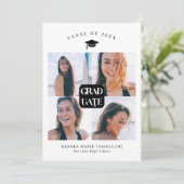 Graduate Black Box Faire-part de graduation (Debout devant)