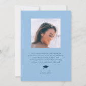 Graduate Bleu Box Faire-part de graduation (Dos)