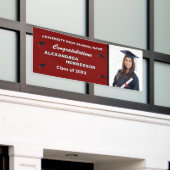 Graduate Class Graduation Photo Congratulations Spandoek (Buitenkant Gebouw)