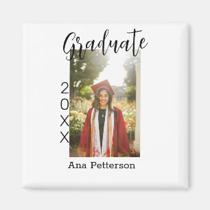 Graduate foto moderne klassieker voeg jaar naam ru magneet