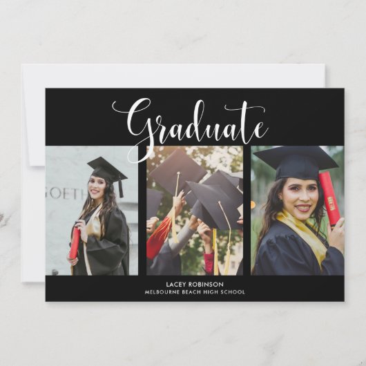 Graduate Graduate - Photo Party Invitation (Devant)