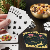 Graduate Graduation Senior Class Gold Black Custom Pokerkaarten (Insitu)