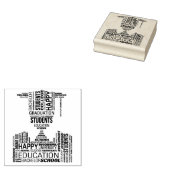 Graduate Lettering Stempel van Rubber (Gestempeld)