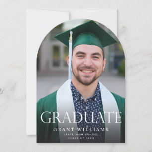 Graduate Mod Photo Ver Graduation Faire-part Arc