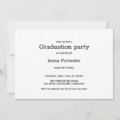 Graduate Modern Minimal Script Three Photos Kaart (Achterkant)