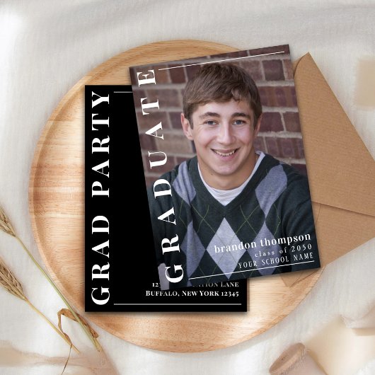 Graduate moderne minimaliste Modèle photo Bold