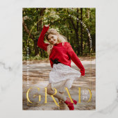 Graduate moderne photo Faire-part de graduation FO (Recto)