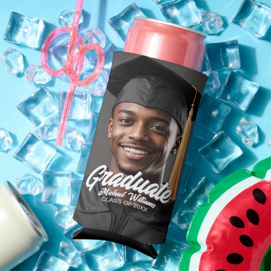 Graduate Photo Bold Script Graduation Party Favor (Insitu Zomer)