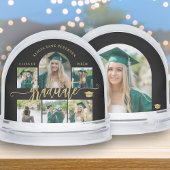 Graduate photo collage gold script class of year sneeuwbol