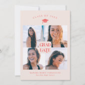 Graduate Pink Box Faire-part de graduation (Devant)