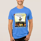 Graduates Blue Tri-Blend Shirt (Voorkant)