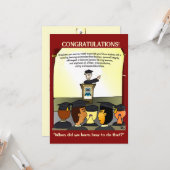 Graduates Flat Card Kaart (Voorkant / Achterkant in situ)