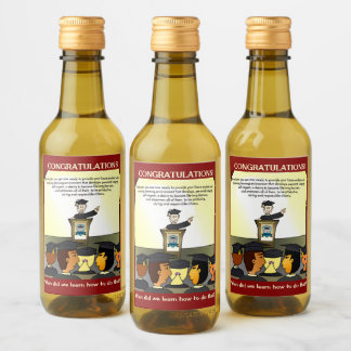 Graduates Flat Card Wijn Etiket