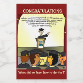 Graduates Flat Card Wijn Etiket (Enkel label)