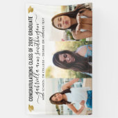 Graduatie 3 Foto van Elegant Script Spandoek (Verticaal)