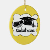 Graduatie Cap en Diploma Keramisch Ornament (Rechts)