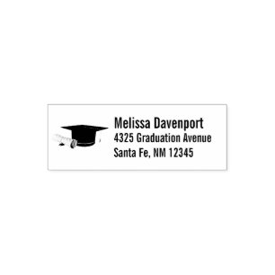 Graduatie Cap en Diploma Zelfinktende Stempel