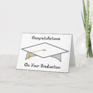 Graduatie Cap White Paper Pet of Kaart Printable
