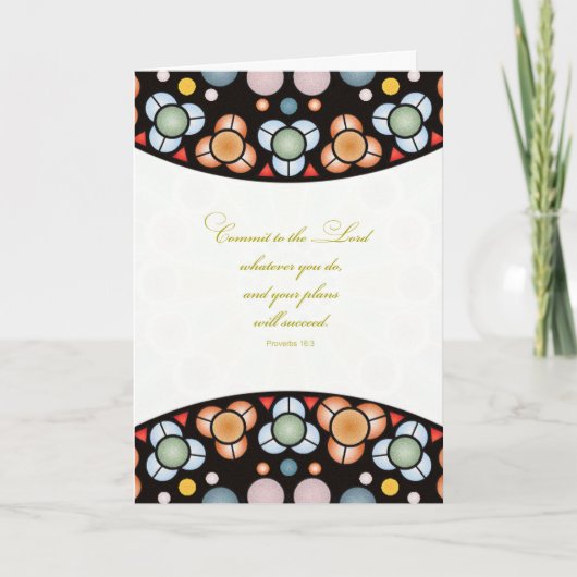 Graduatie Congratulations Scripture Card Kaart (Voorkant)